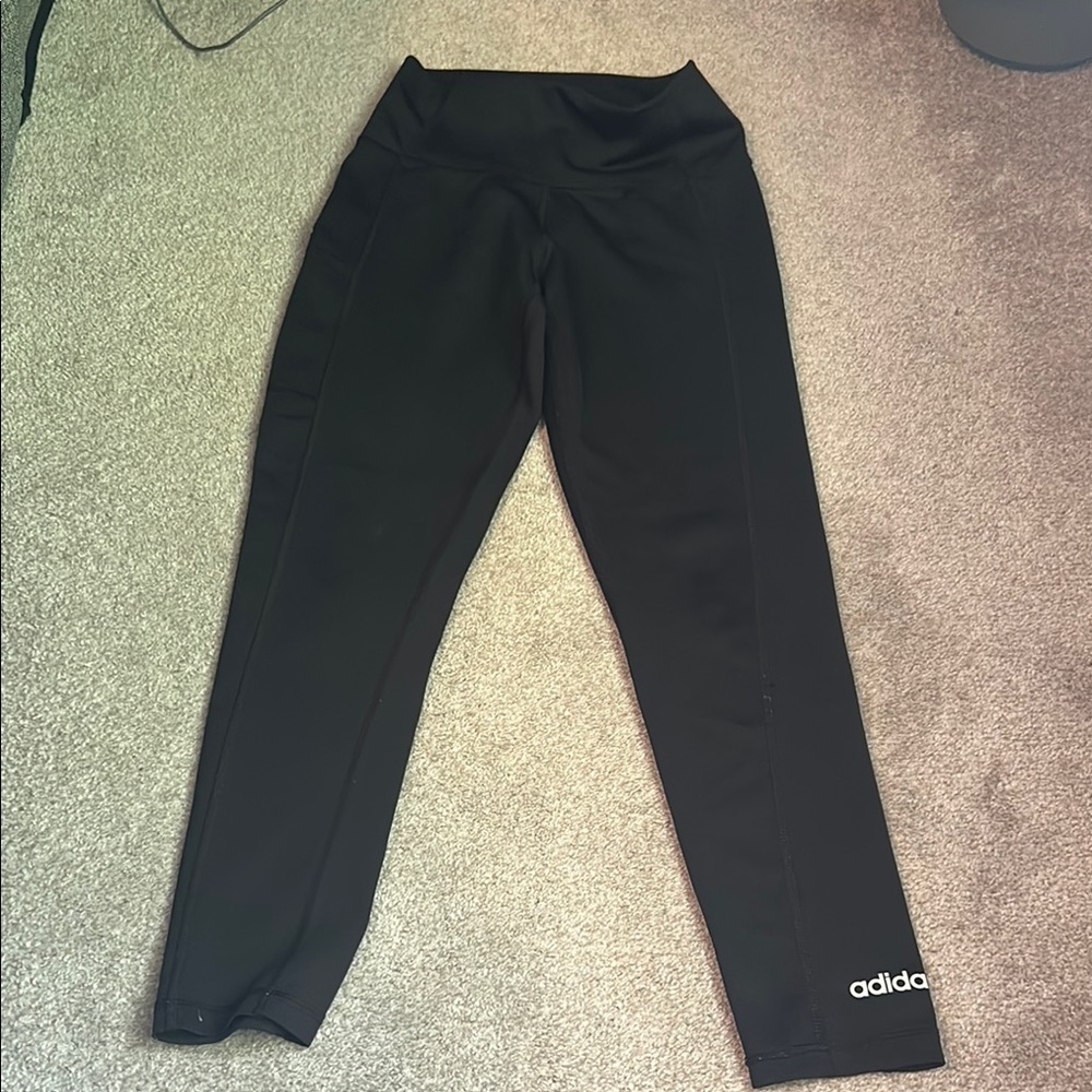 Adidas Black Leggings Athletic Comfort